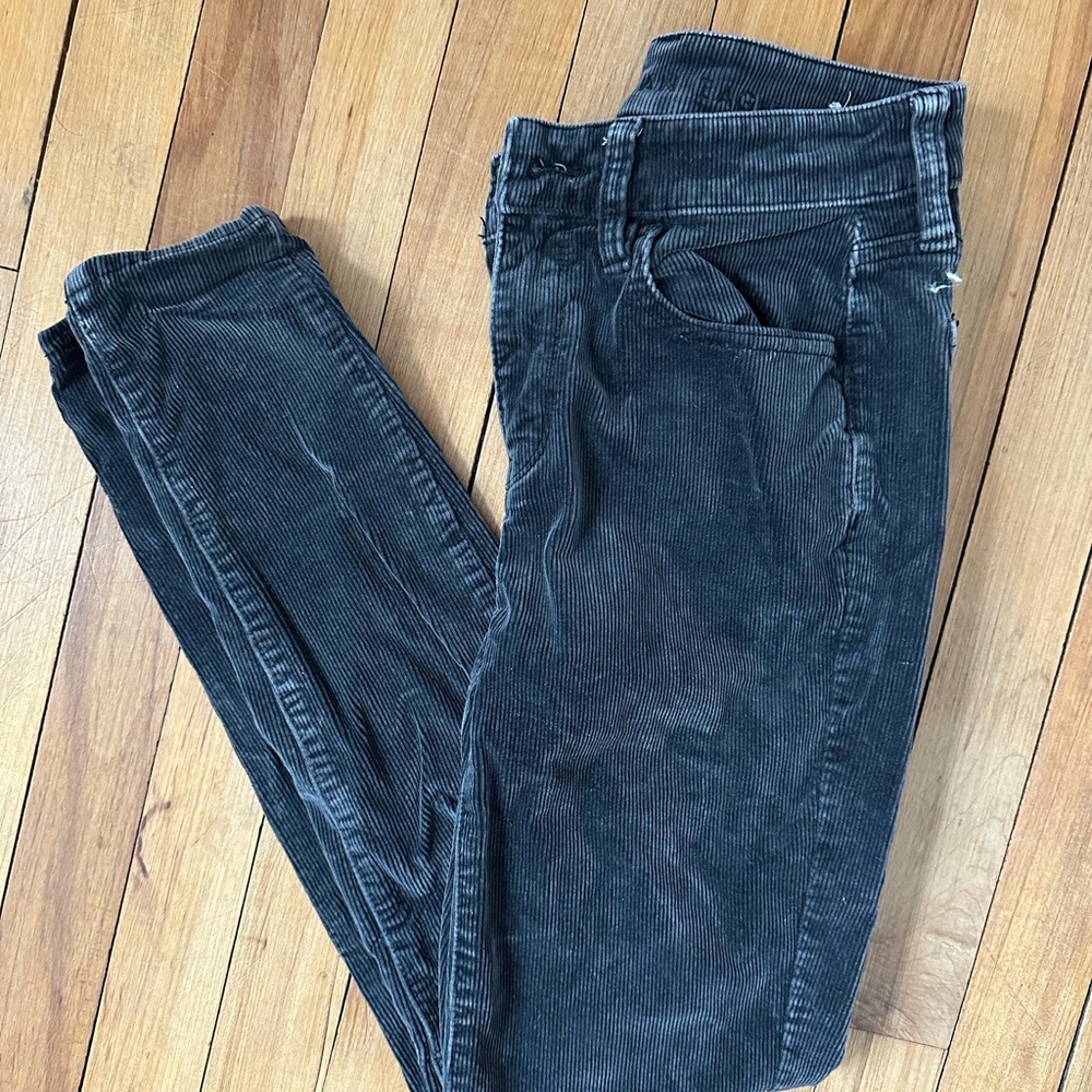 American Eagle Outfitters Dark Gray Corduroy Pants